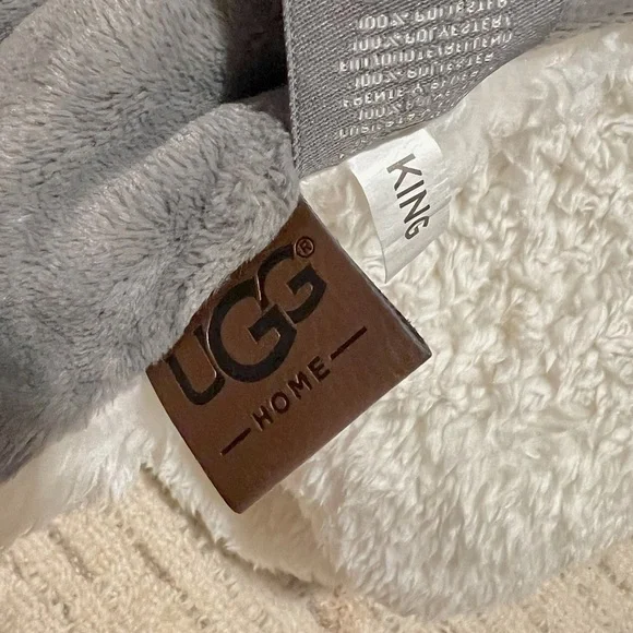 UGG Sherpa Comforter - Gray - King - Picture 9 of 15